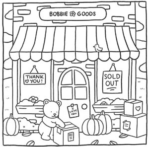 loja de bobbie goods para pintar