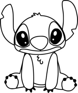 pintar desenho bonito do stitch de graça