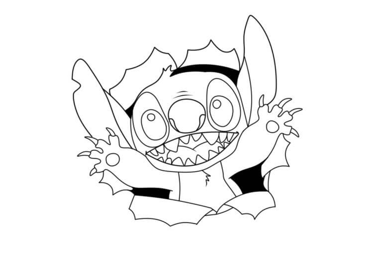 pintar imagem do stitch imprimível