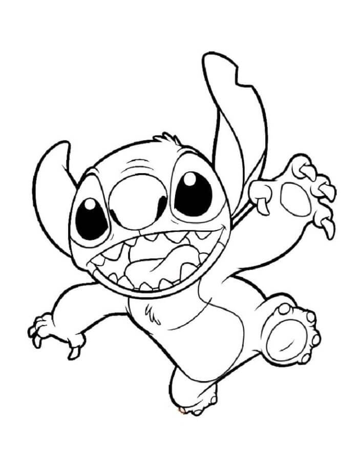 pintura do stitch para colorir