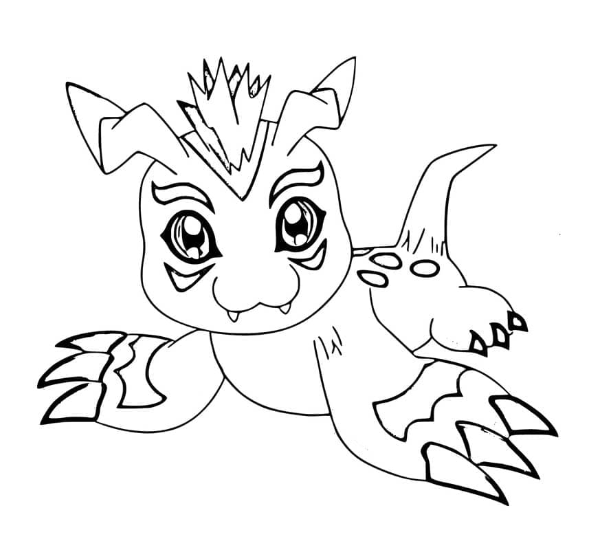 Desenho de Gomamon de Digimon para colorir