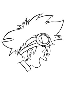 Desenho de Imagem de Taichi Yagami para colorir
