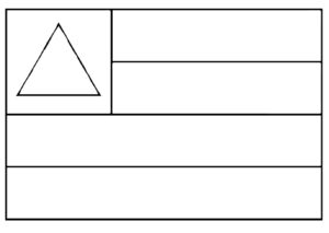 bandeira da bahia para colorir