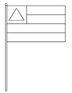 desenho de bandeira estadual da bahia para colorir