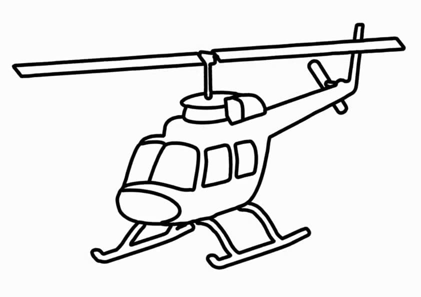 helicóptero para colorir