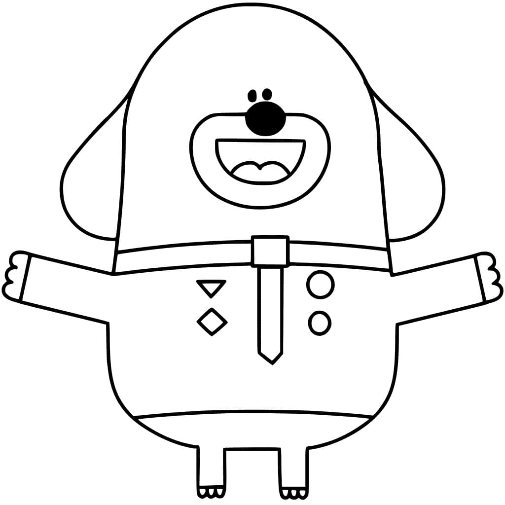 desenho de duggee para colorir