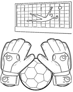 desenho de goleiro grátis para colorir