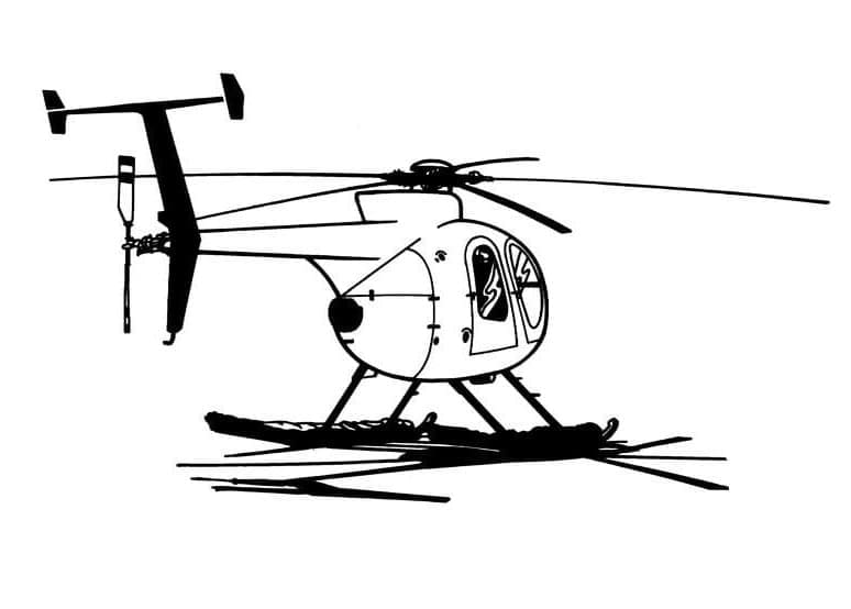 desenho de helicóptero 1 para colorir