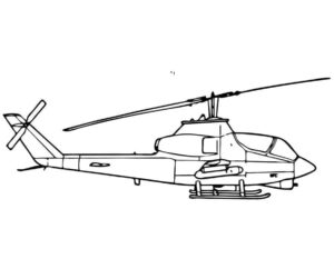 desenho de helicóptero 3 para colorir