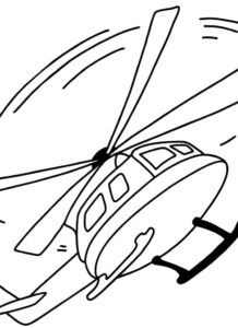 desenho de helicóptero 4 para colorir