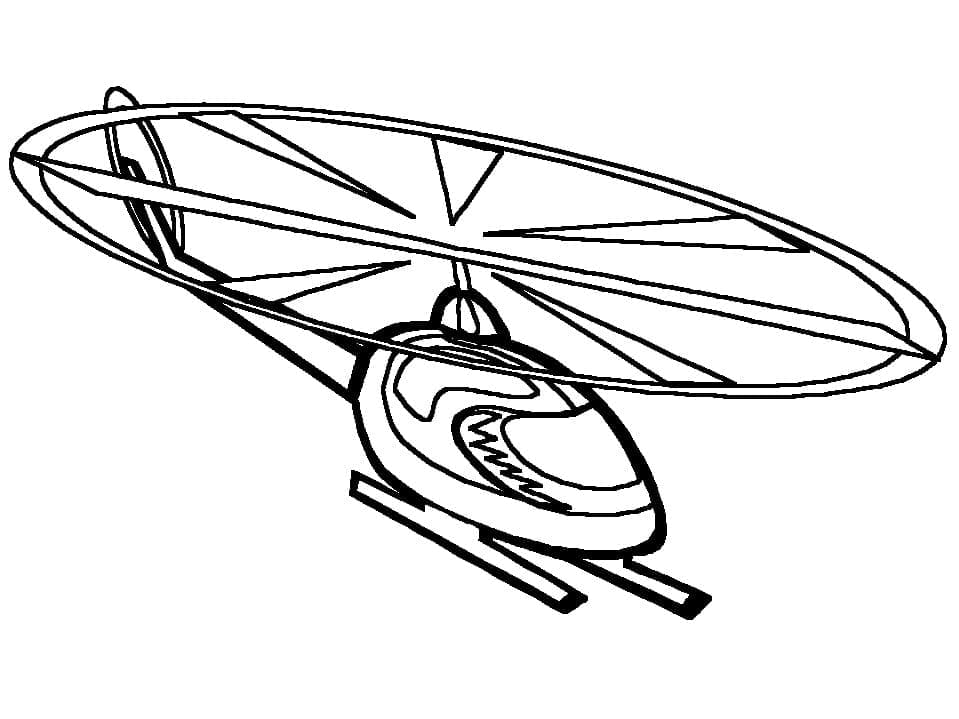 desenho de helicóptero 9 para colorir