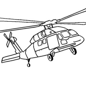 desenho de helicóptero voador para colorir