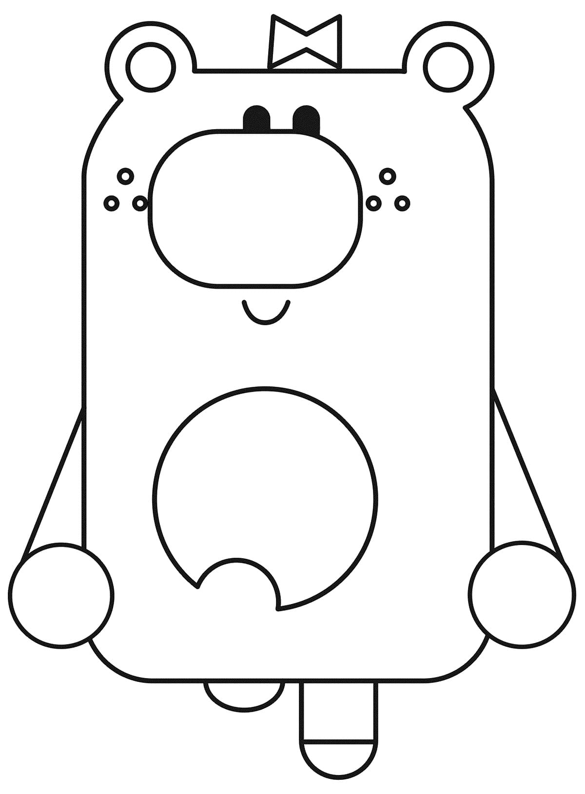 desenho de hey duggee para crianças para colorir