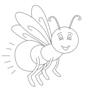 desenho de um vagalume para colorir