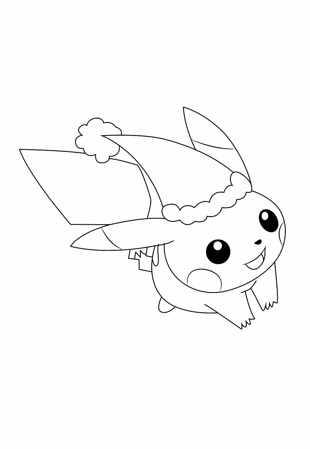 desenhos de pikachu de natalino para pintar