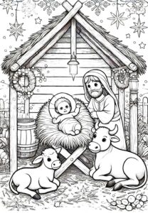 cenas bíblicas de natal para pintar