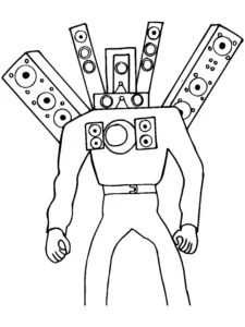 desenhos titan speakerman colorir pdf grátis
