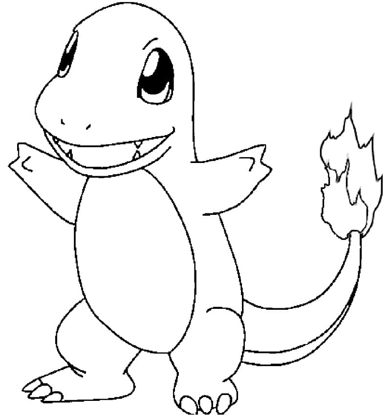 charmander para colorir