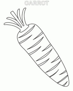 desenho cenoura para imprimir e colorir