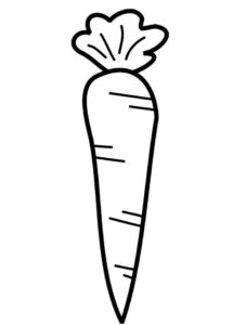 desenho cenoura para imprimir e colorir