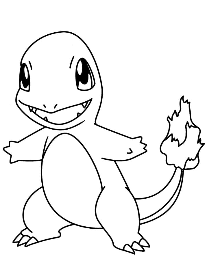 desenho charmander pokemon para colorir