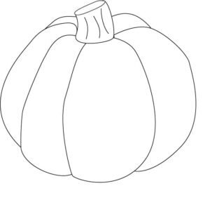 desenho de abóbora para crianças para colorir