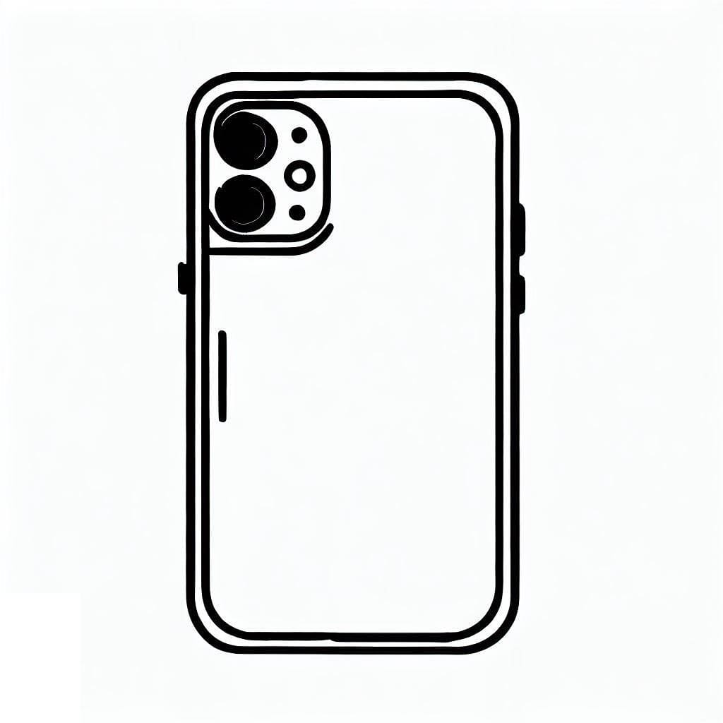 desenho de iphone 12 pro ikidspad para colorir