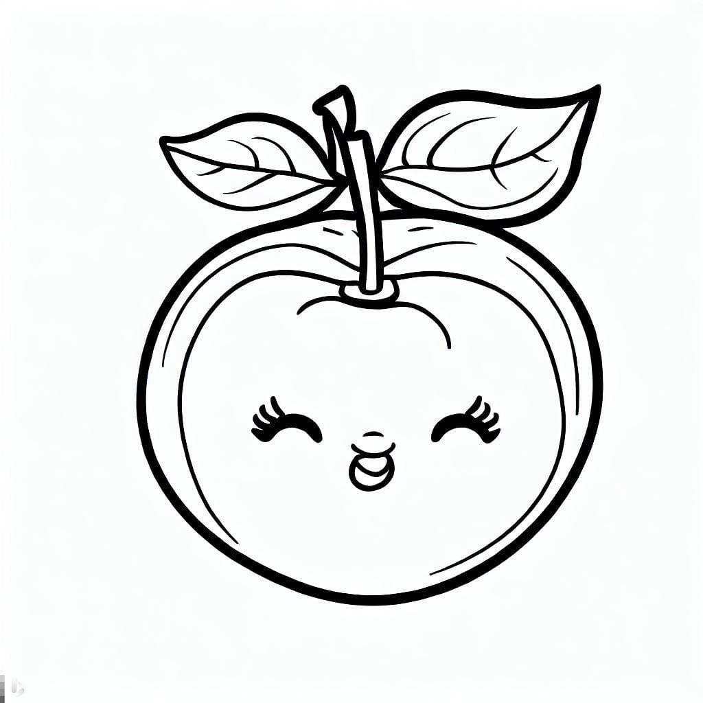 desenho de linda acerola para colorir