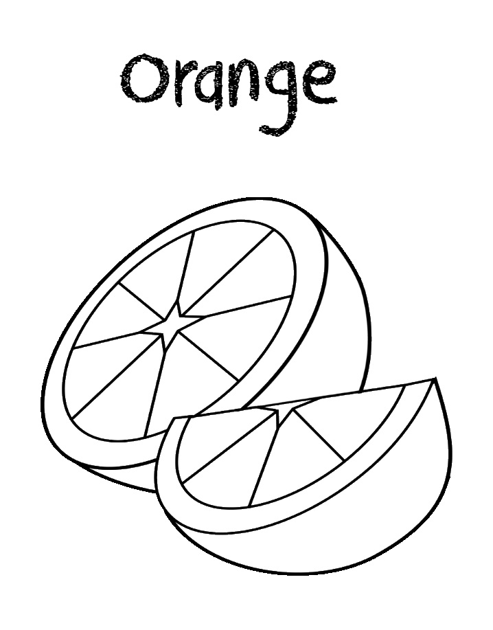 desenho de orange laranja para colorir