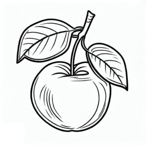 desenho de uma acerola para colorir