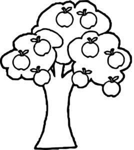 desenho macieira grátis