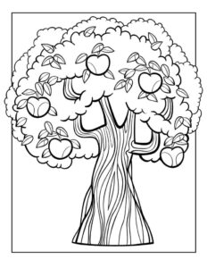 desenho macieira moldura