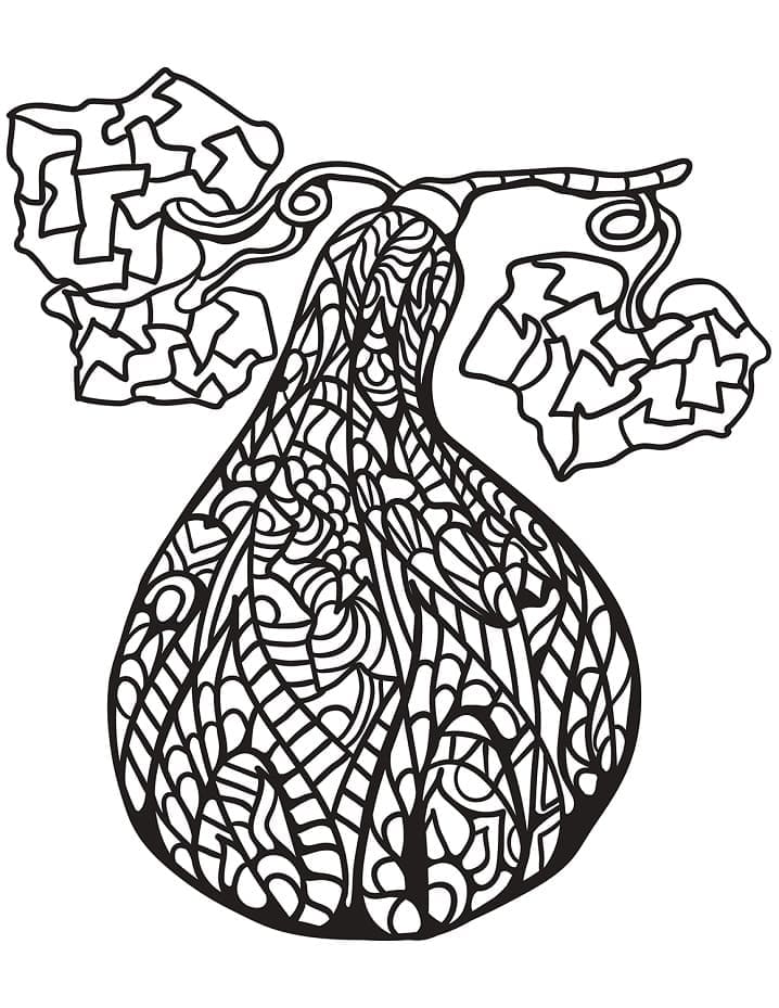 desenho zentangle de berinjela para colorir