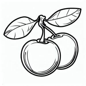 desenhos de acerola para colorir