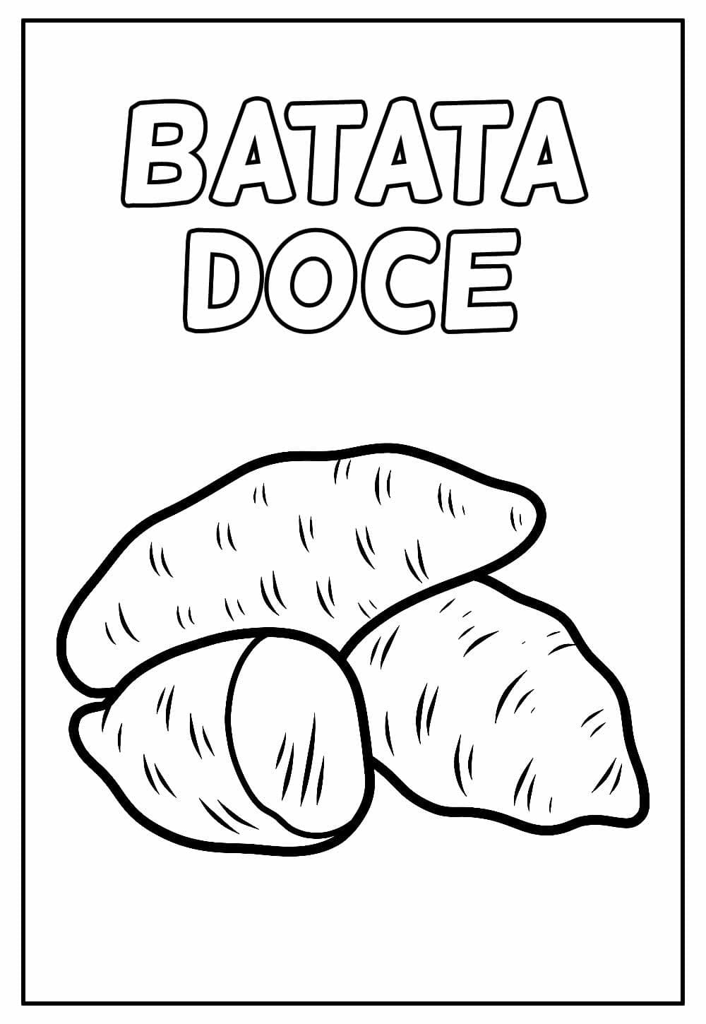 desenhos de batata doce para imprimir e colorir