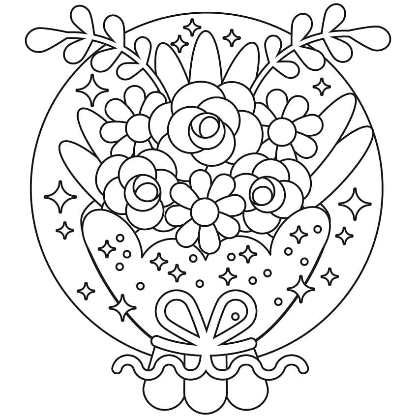 desenhos de buquê de flores