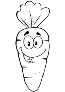 desenhos de cenoura para colorir