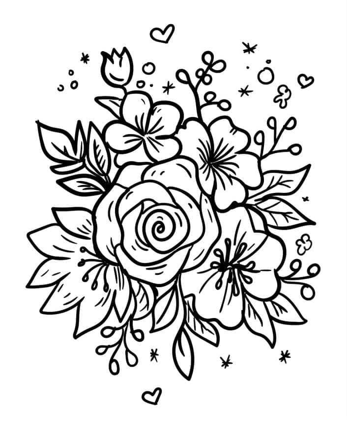 desenhos de flores para pintar