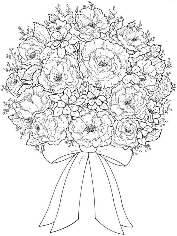 desenhos de flores simples para imprimir e colorir