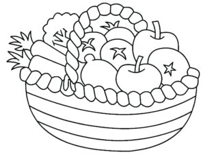 desenhos de legumes para colorir infantil