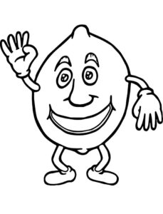 desenhos de limão engraçados para colorir