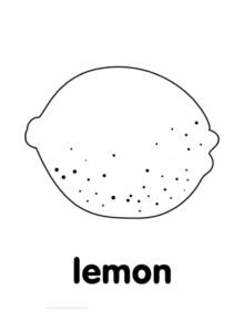 desenhos pequenos de limão para colorir