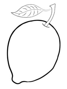 limão para colorir