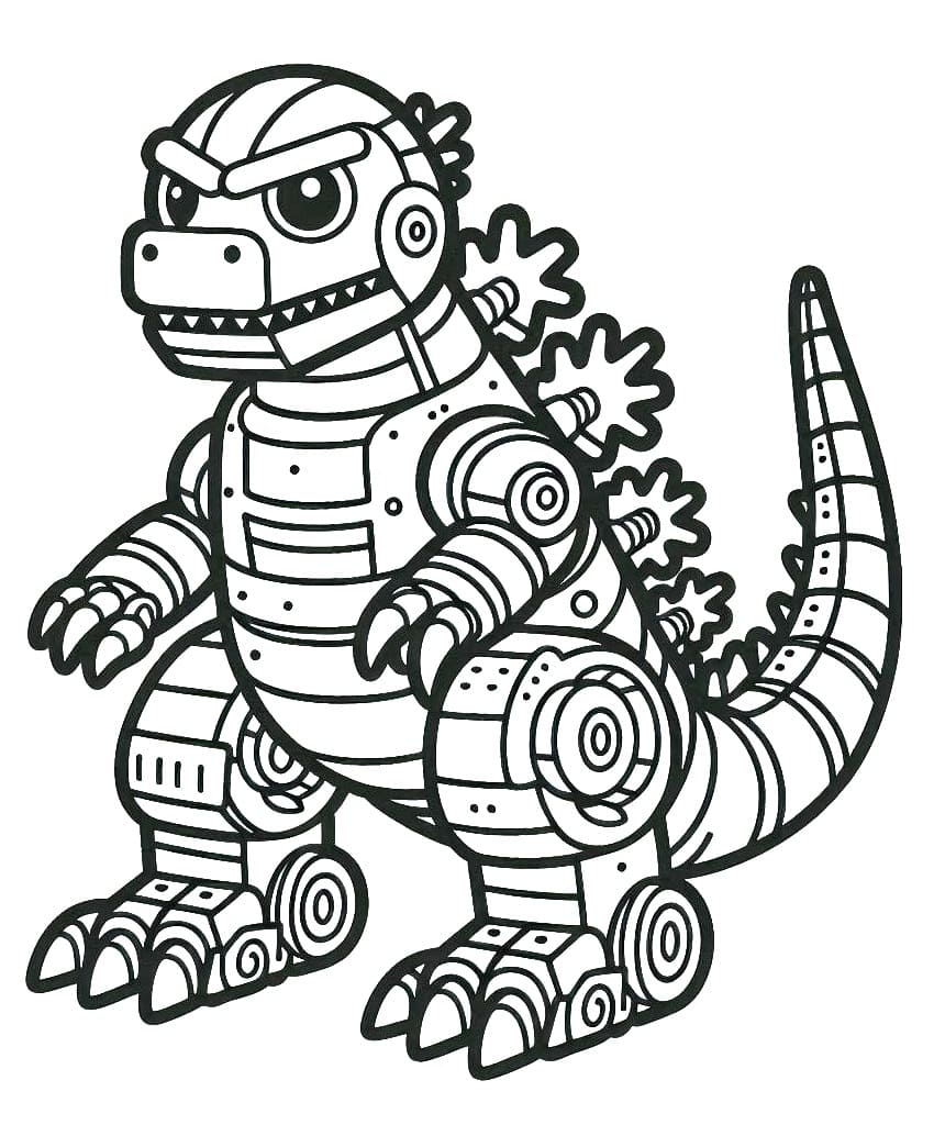 mechagodzilla para colorir