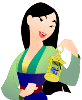 Mulan para Colorir